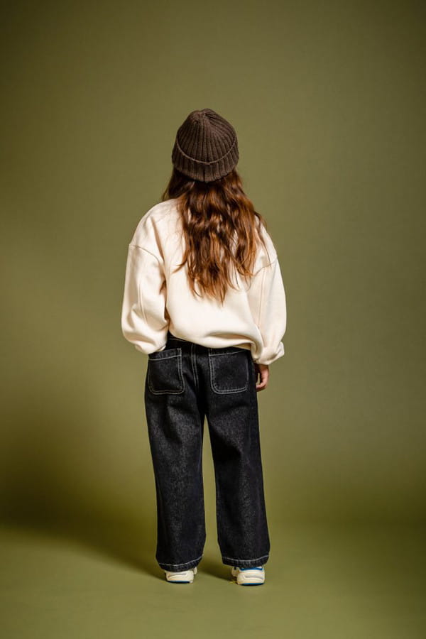 KOKOYARN - Korean Children Fashion - #Kfashion4kids - Black Denim Wide Pants - 4