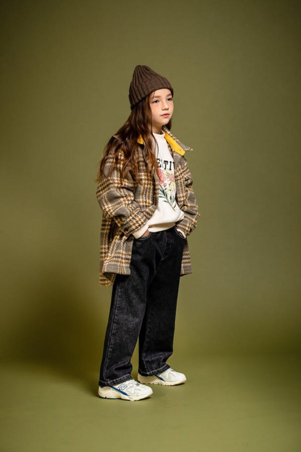 KOKOYARN - Korean Children Fashion - #Kfashion4kids - Black Denim Wide Pants - 9