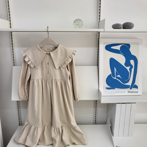 KOKOYARN - Korean Children Fashion - #Kfashion4kids - Collar Long One-piece