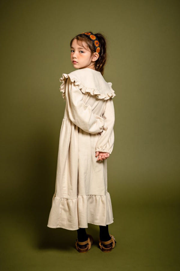 KOKOYARN - Korean Children Fashion - #Kfashion4kids - Collar Long One-piece - 4