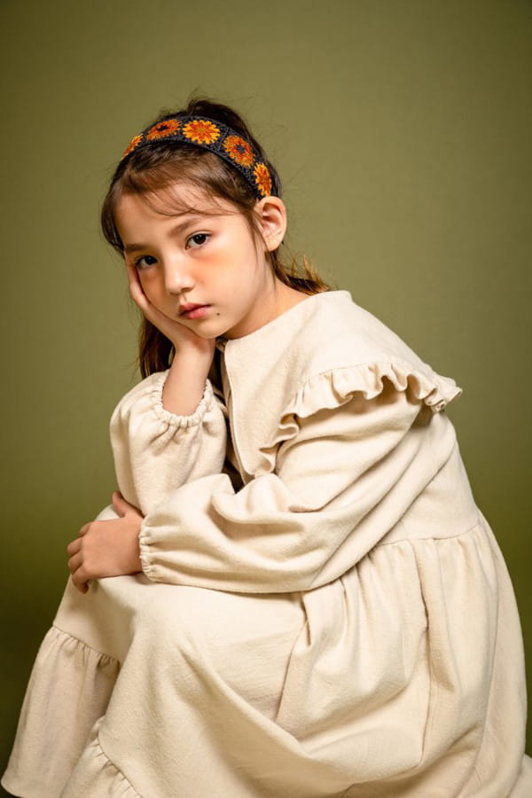 KOKOYARN - Korean Children Fashion - #Kfashion4kids - Collar Long One-piece - 7