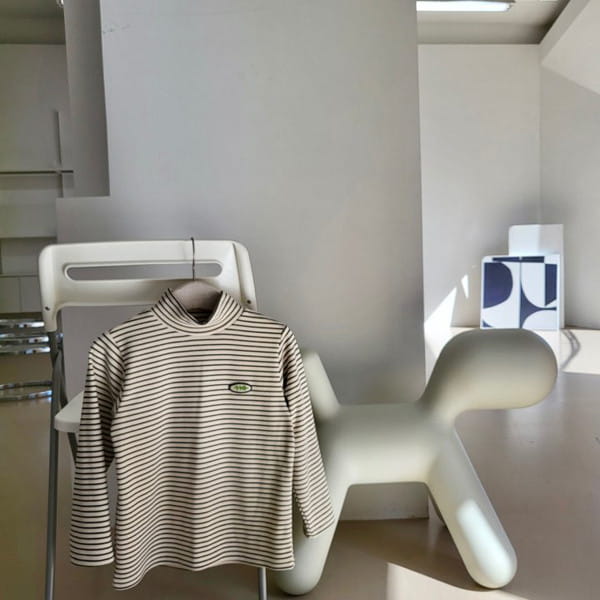 KOKOYARN - Korean Children Fashion - #Kfashion4kids - Stripes Turtleneck Tee