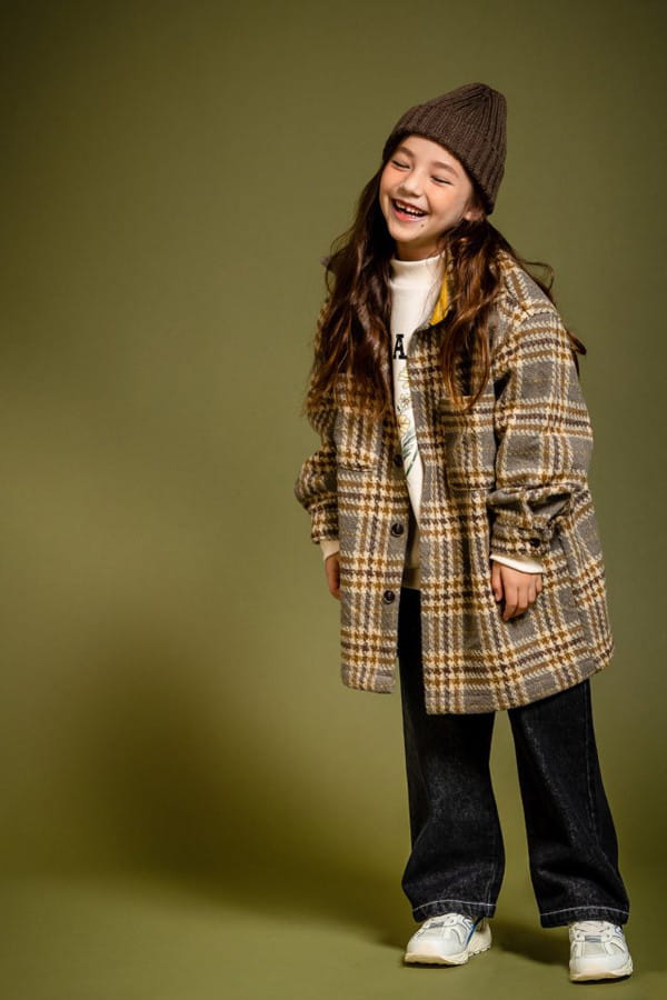 KOKOYARN - Korean Children Fashion - #Kfashion4kids - Square Check Shirt Outer - 2