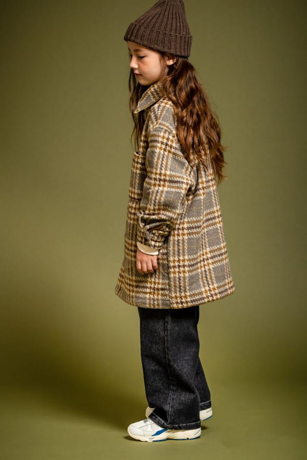 KOKOYARN - Korean Children Fashion - #Kfashion4kids - Square Check Shirt Outer - 3