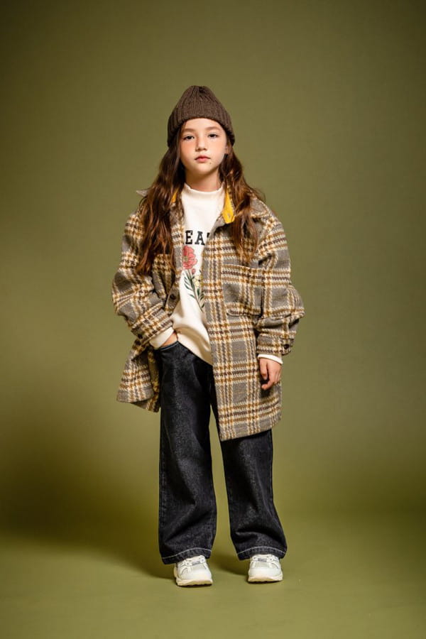 KOKOYARN - Korean Children Fashion - #Kfashion4kids - Square Check Shirt Outer - 4