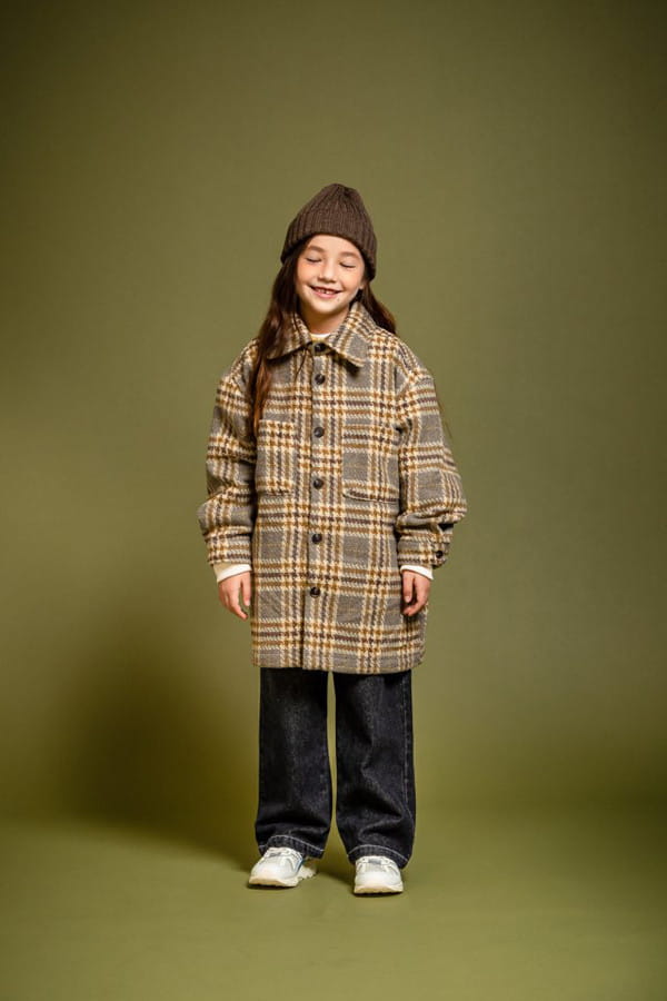 KOKOYARN - Korean Children Fashion - #Kfashion4kids - Square Check Shirt Outer - 8