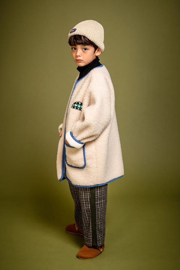 KOKOYARN - Korean Children Fashion - #Kfashion4kids - Cloud Color Dumble Jacket with Muffler - 2
