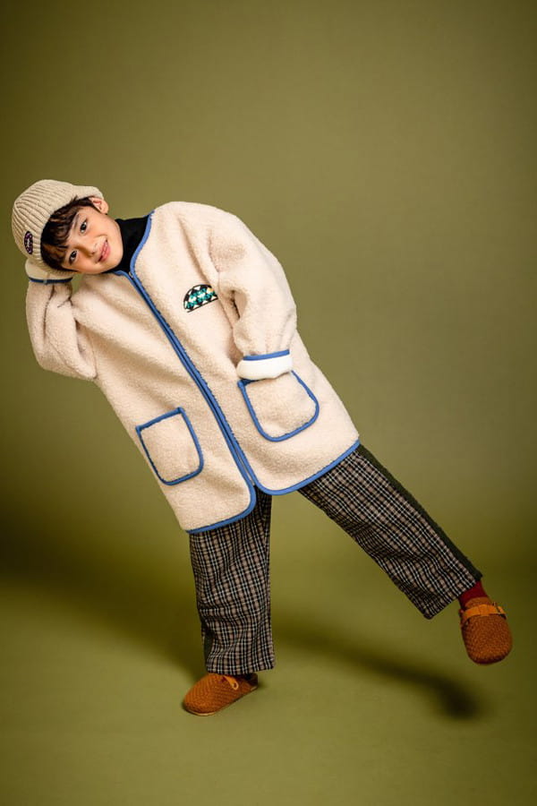 KOKOYARN - Korean Children Fashion - #Kfashion4kids - Cloud Color Dumble Jacket with Muffler - 4