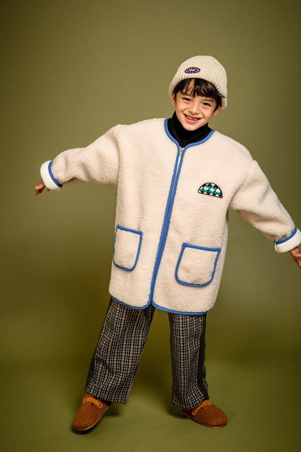 KOKOYARN - Korean Children Fashion - #Kfashion4kids - Cloud Color Dumble Jacket with Muffler - 5