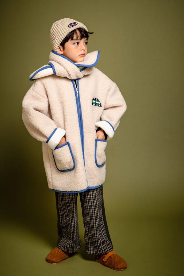KOKOYARN - Korean Children Fashion - #Kfashion4kids - Cloud Color Dumble Jacket with Muffler - 7