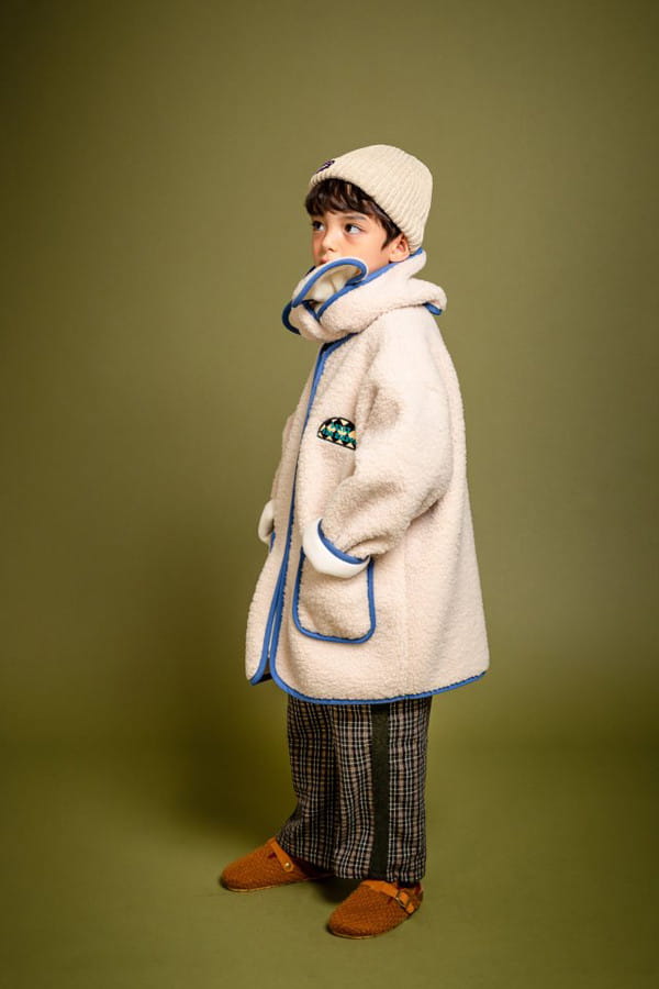 KOKOYARN - Korean Children Fashion - #Kfashion4kids - Cloud Color Dumble Jacket with Muffler - 8