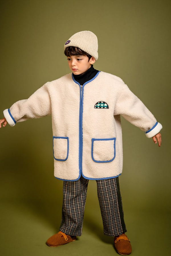 KOKOYARN - Korean Children Fashion - #Kfashion4kids - Cloud Color Dumble Jacket with Muffler - 9