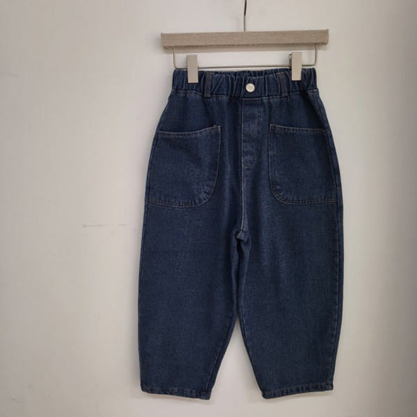 KOKOYARN - Korean Children Fashion - #Kfashion4kids - Fleece Denim Out Pocket Wide Pants