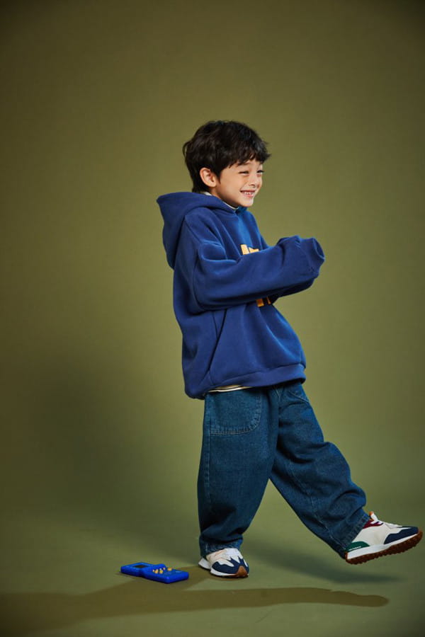 KOKOYARN - Korean Children Fashion - #Kfashion4kids - Fleece Denim Out Pocket Wide Pants - 2