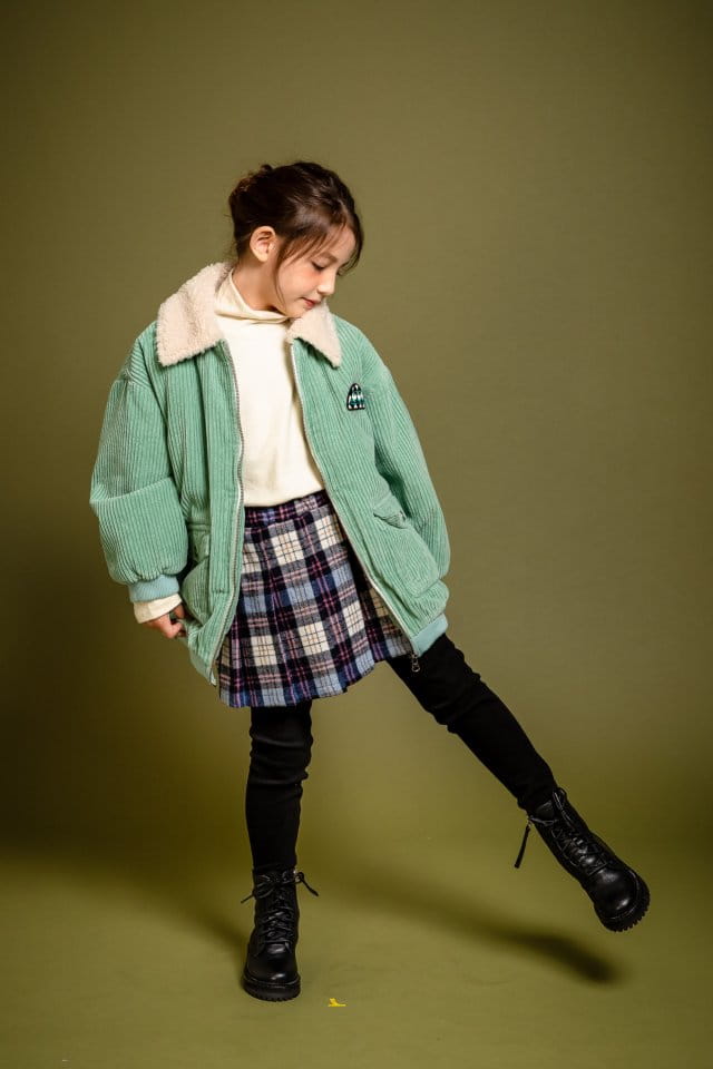 KOKOYARN - Korean Children Fashion - #Kfashion4kids - Check Tennis Skirt Leggings