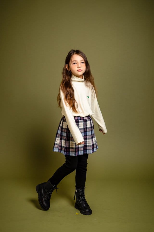 KOKOYARN - Korean Children Fashion - #Kfashion4kids - Check Tennis Skirt Leggings - 7
