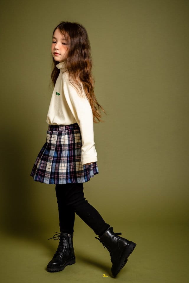 KOKOYARN - Korean Children Fashion - #Kfashion4kids - Check Tennis Skirt Leggings - 8