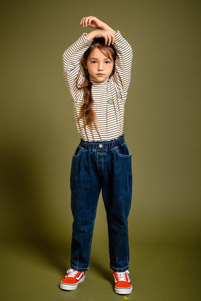 KOKOYARN - Korean Children Fashion - #Kfashion4kids - Jully High Waist Jeans - 6