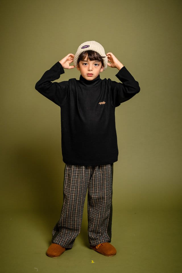 KOKOYARN - Korean Children Fashion - #Kfashion4kids - Check Wide Pants
