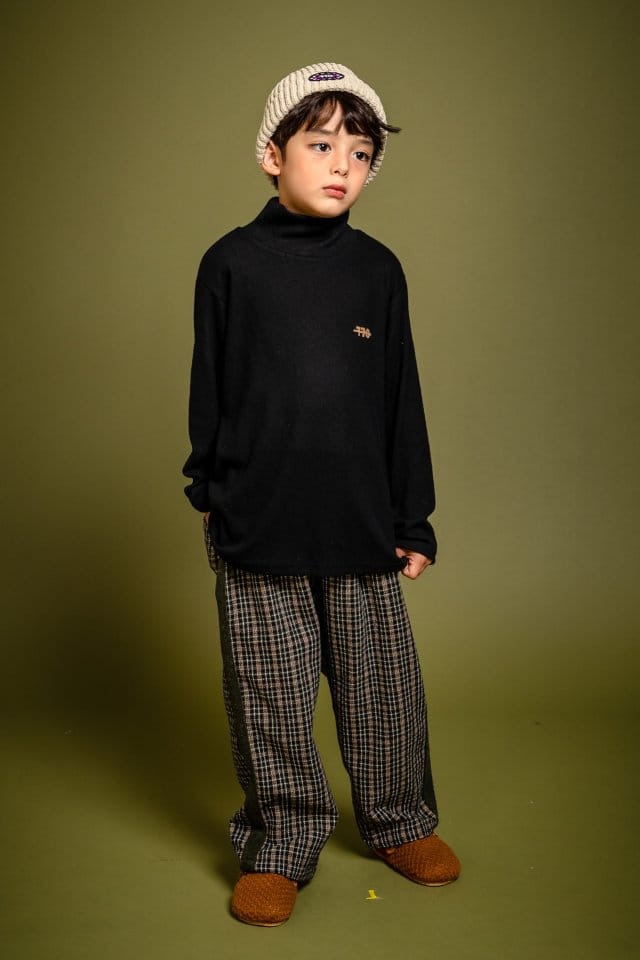 KOKOYARN - Korean Children Fashion - #Kfashion4kids - Check Wide Pants - 2