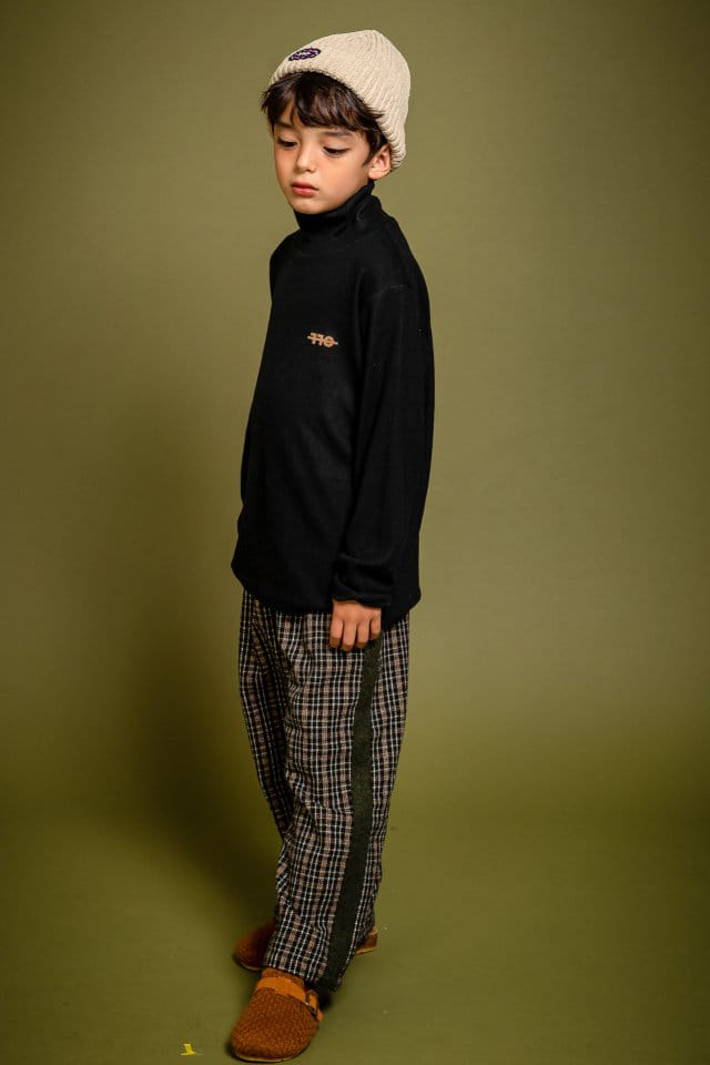 KOKOYARN - Korean Children Fashion - #Kfashion4kids - Check Wide Pants - 3