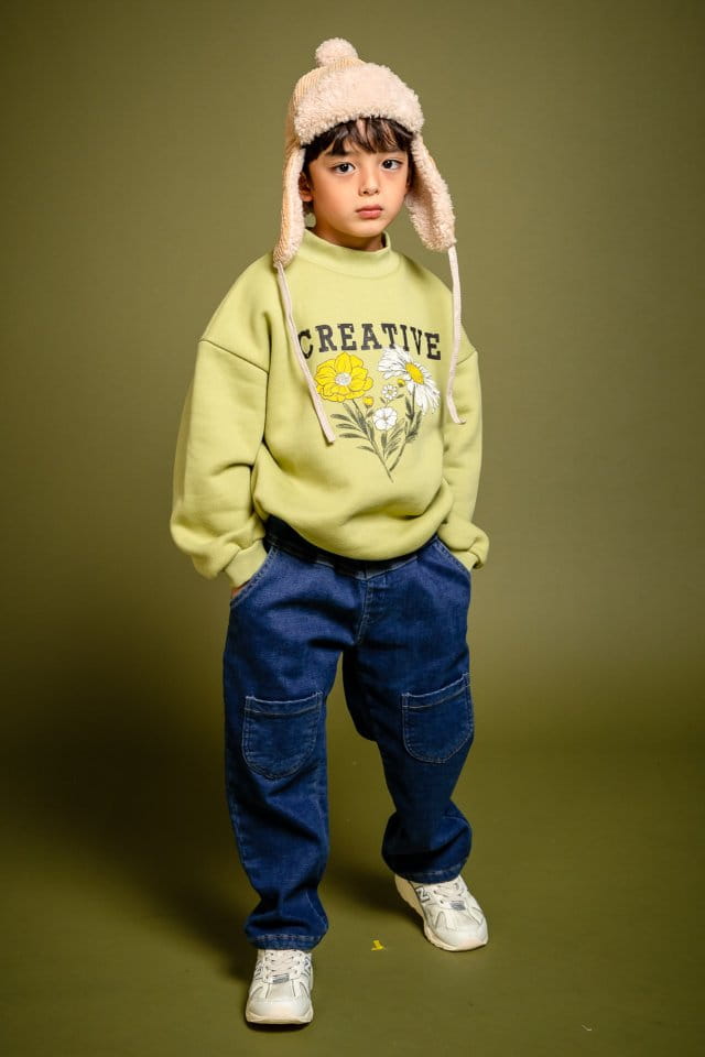 KOKOYARN - Korean Children Fashion - #Kfashion4kids - Daisy Half Turtleneck Sweatshirt - 11