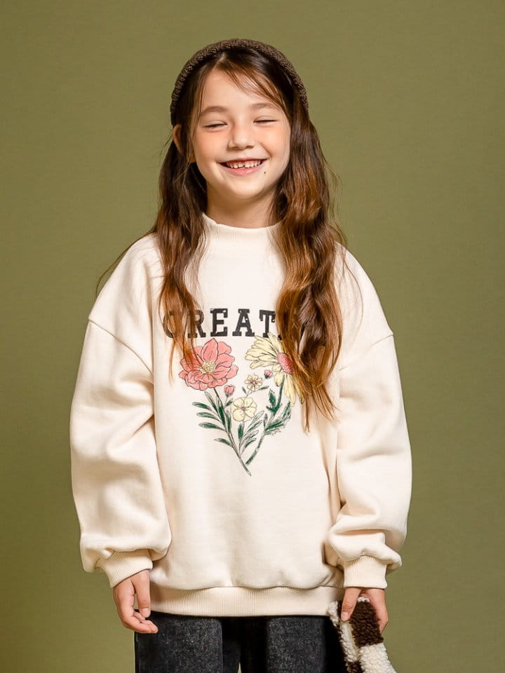 KOKOYARN - Korean Children Fashion - #Kfashion4kids - Daisy Half Turtleneck Sweatshirt - 6