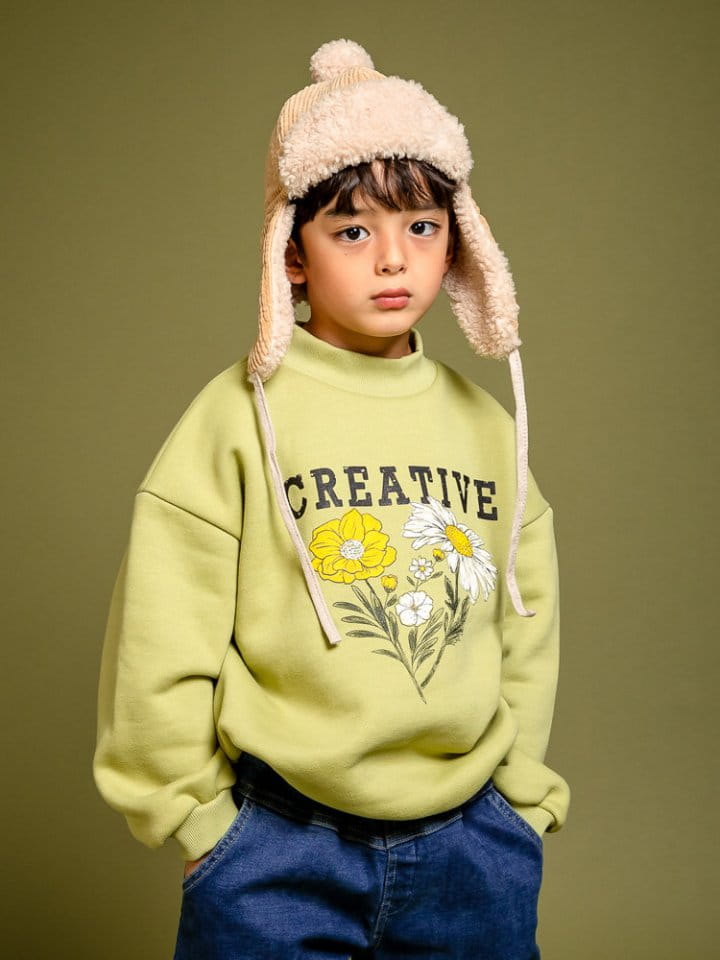 KOKOYARN - Korean Children Fashion - #Kfashion4kids - Daisy Half Turtleneck Sweatshirt - 9