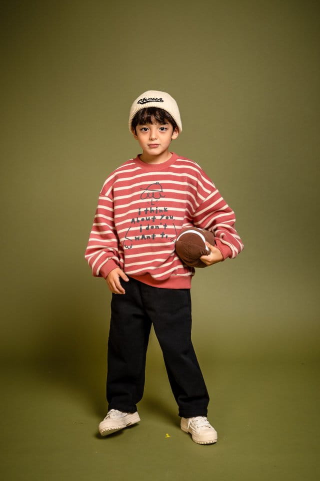 KOKOYARN - Korean Children Fashion - #Kfashion4kids - Think Stripes Sweatshirt
