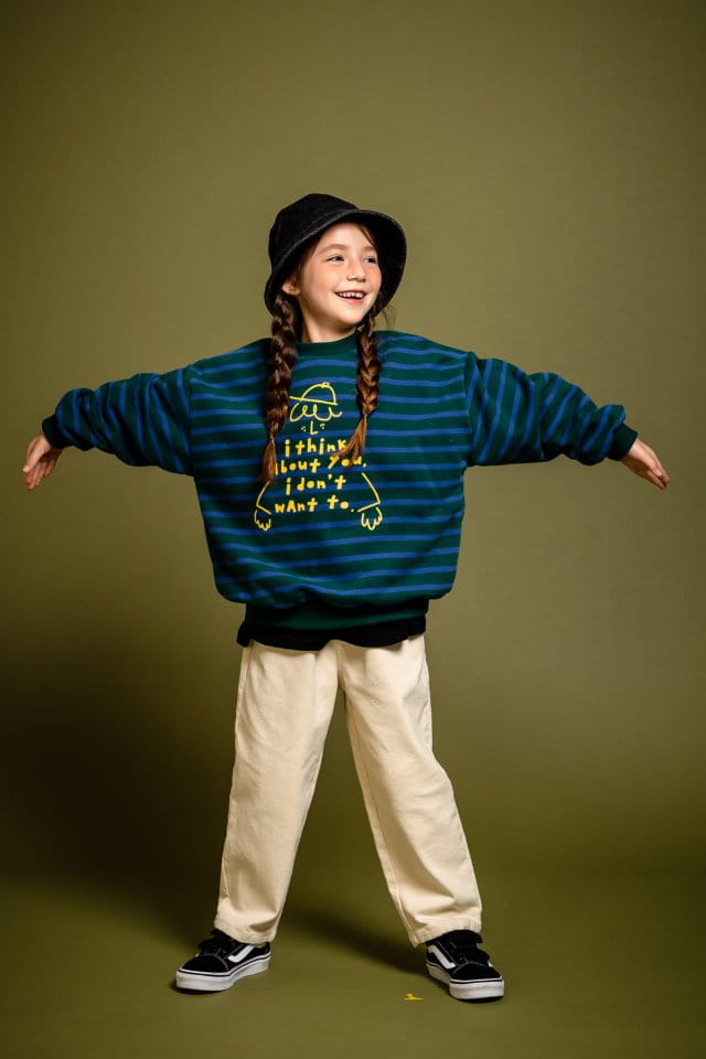 KOKOYARN - Korean Children Fashion - #Kfashion4kids - Think Stripes Sweatshirt - 10