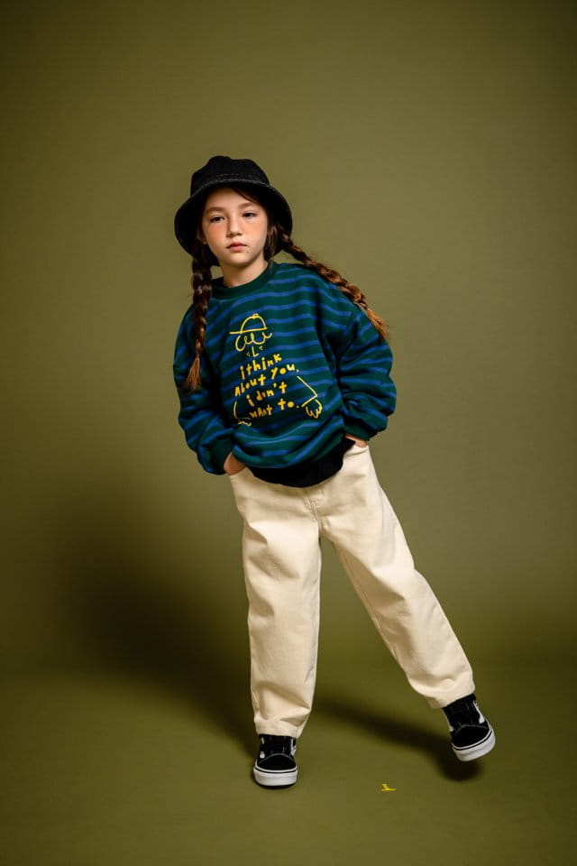 KOKOYARN - Korean Children Fashion - #Kfashion4kids - Think Stripes Sweatshirt - 11