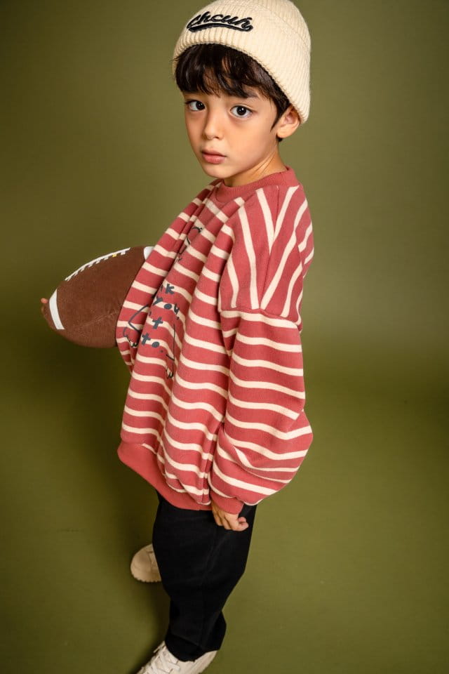 KOKOYARN - Korean Children Fashion - #Kfashion4kids - Think Stripes Sweatshirt - 3