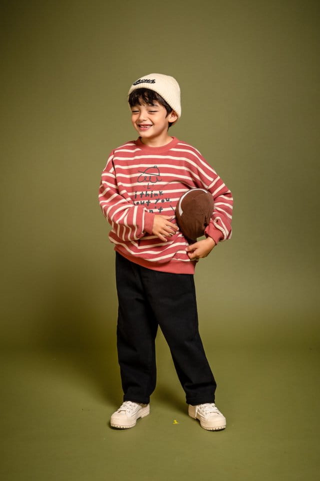 KOKOYARN - Korean Children Fashion - #Kfashion4kids - Think Stripes Sweatshirt - 5