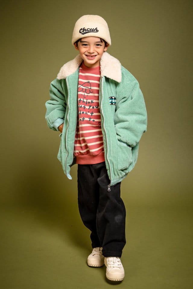 KOKOYARN - Korean Children Fashion - #Kfashion4kids - Think Stripes Sweatshirt - 6