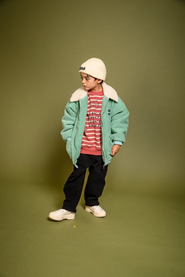 KOKOYARN - Korean Children Fashion - #Kfashion4kids - Think Stripes Sweatshirt - 8