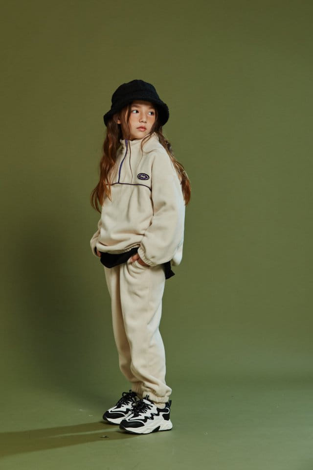 KOKOYARN - Korean Children Fashion - #Kfashion4kids - Fleece Anorak Top Bottom Set - 11