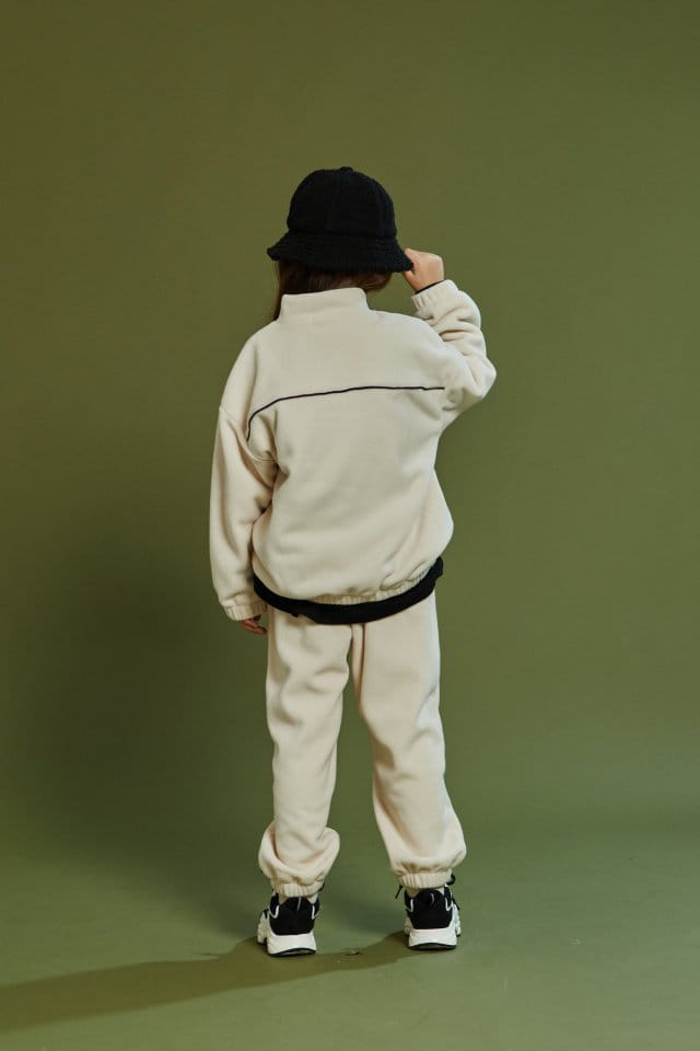 KOKOYARN - Korean Children Fashion - #Kfashion4kids - Fleece Anorak Top Bottom Set - 12