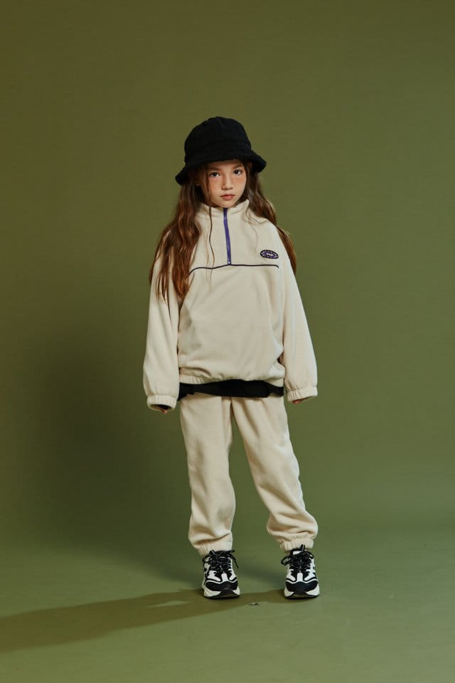 KOKOYARN - Korean Children Fashion - #Kfashion4kids - Fleece Anorak Top Bottom Set - 7