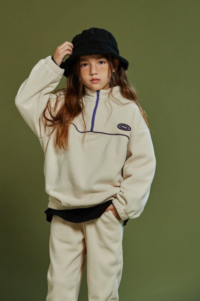 KOKOYARN - Korean Children Fashion - #Kfashion4kids - Fleece Anorak Top Bottom Set - 9