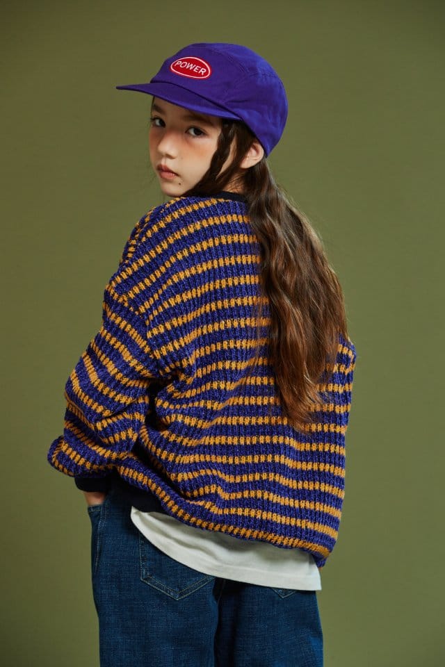 KOKOYARN - Korean Children Fashion - #Kfashion4kids - Popping Stripes Knit Sweatshirt - 8