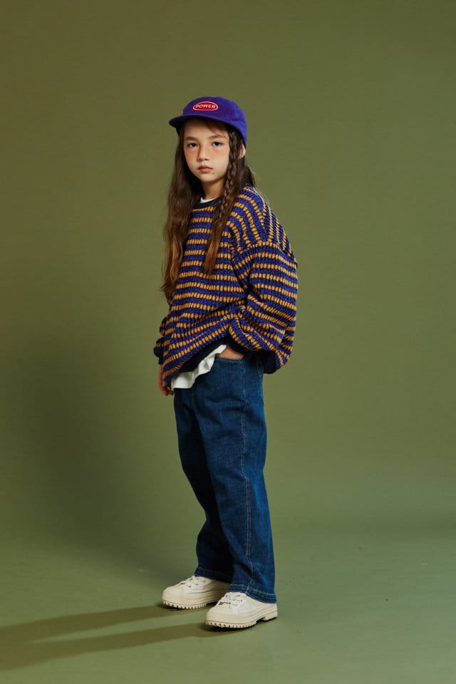 KOKOYARN - Korean Children Fashion - #Kfashion4kids - Popping Stripes Knit Sweatshirt - 9
