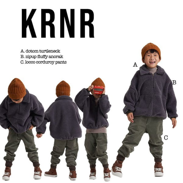 KURENARD - Korean Children Fashion - #Kfashion4kids - Zip-up Fluffy Anorak