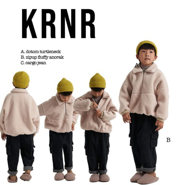 KURENARD - Korean Children Fashion - #Kfashion4kids - Zip-up Fluffy Anorak - 2