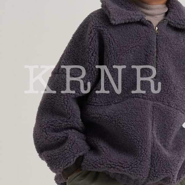 KURENARD - Korean Children Fashion - #Kfashion4kids - Zip-up Fluffy Anorak - 6