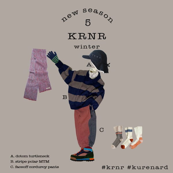 KURENARD - Korean Children Fashion - #Kfashion4kids - Stripes Collar Sweatshirt - 2