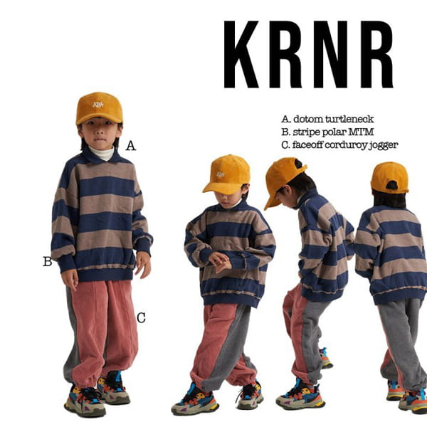 KURENARD - Korean Children Fashion - #Kfashion4kids - Stripes Collar Sweatshirt - 5