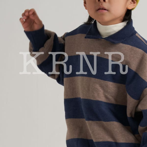 KURENARD - Korean Children Fashion - #Kfashion4kids - Stripes Collar Sweatshirt - 6