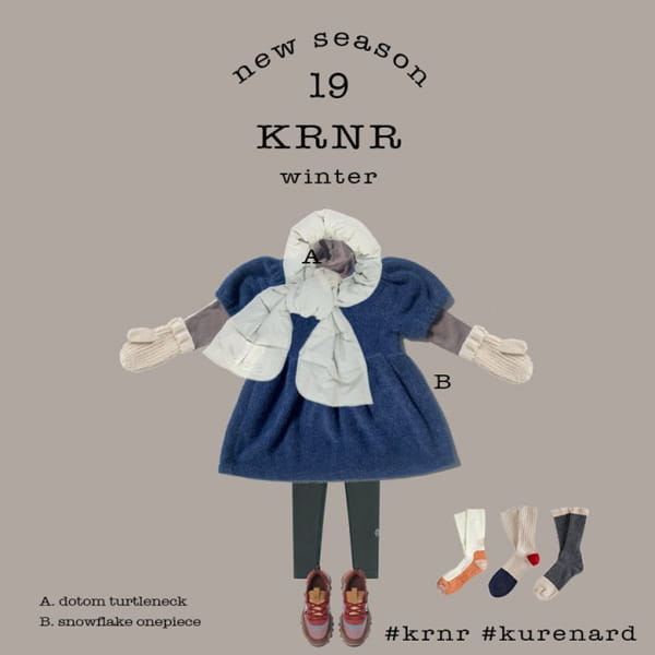 KURENARD - Korean Children Fashion - #Kfashion4kids - Snow Flower One-piece - 3