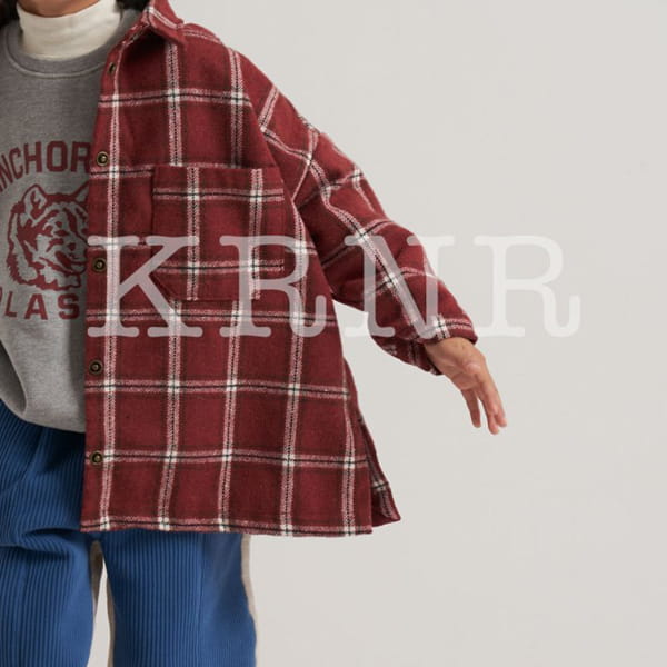 KURENARD - Korean Children Fashion - #Kfashion4kids - Check Over Shirt - 12