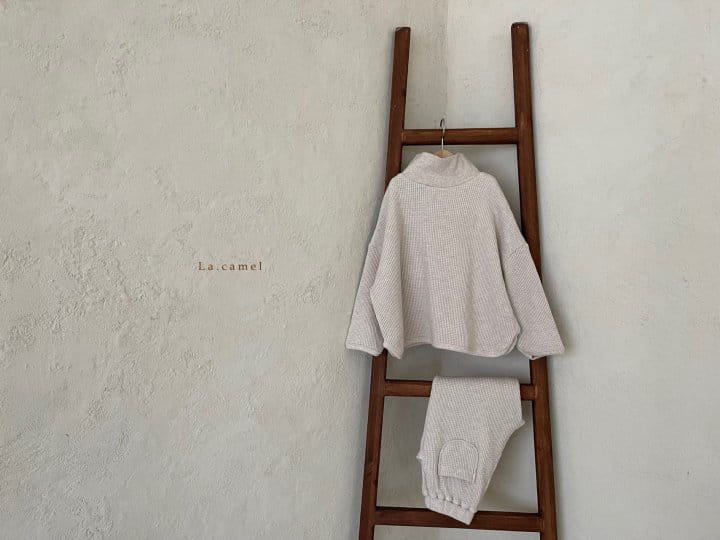 LA CAMEL - Korean Children Fashion - #Kfashion4kids - Mono Top Bottom Set - 2